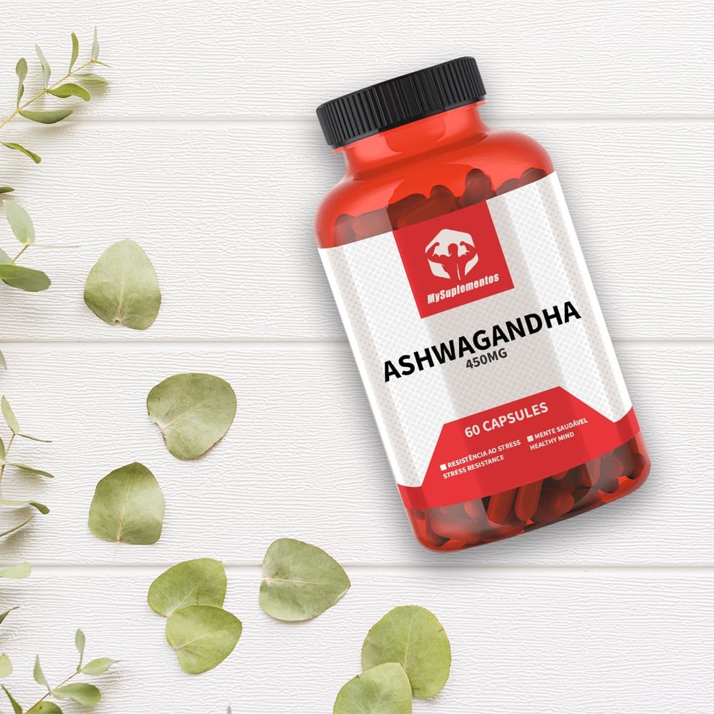 Ashwagandha 450mg - Melhora os níveis de energia, diminui a ansiedade e ajuda a 2